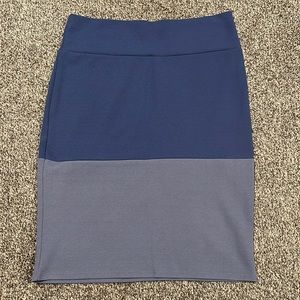Blue 2 tiered lularoe pencil skirt